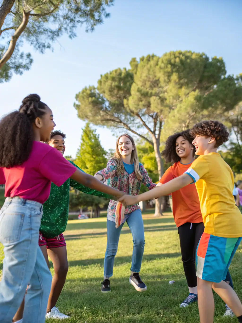 A group of teenagers from Mt. Nebo Baptist Church participating in a youth group activity, such as a game night or a mission trip.